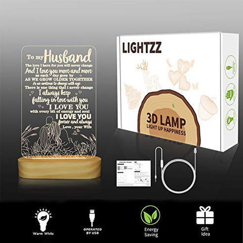 3D Night light for Husband